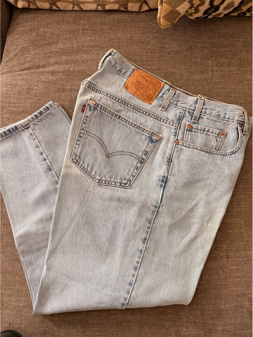 Levi's 560 Loose Fit Light Wash Jeans 40x30